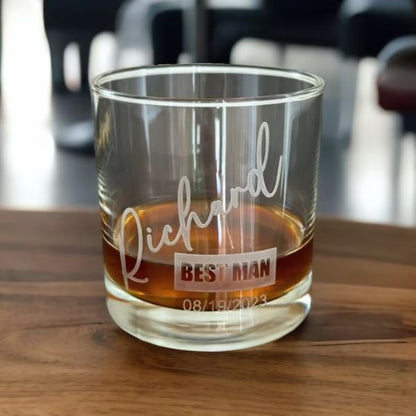 Best Man - Whiskey Glass #2