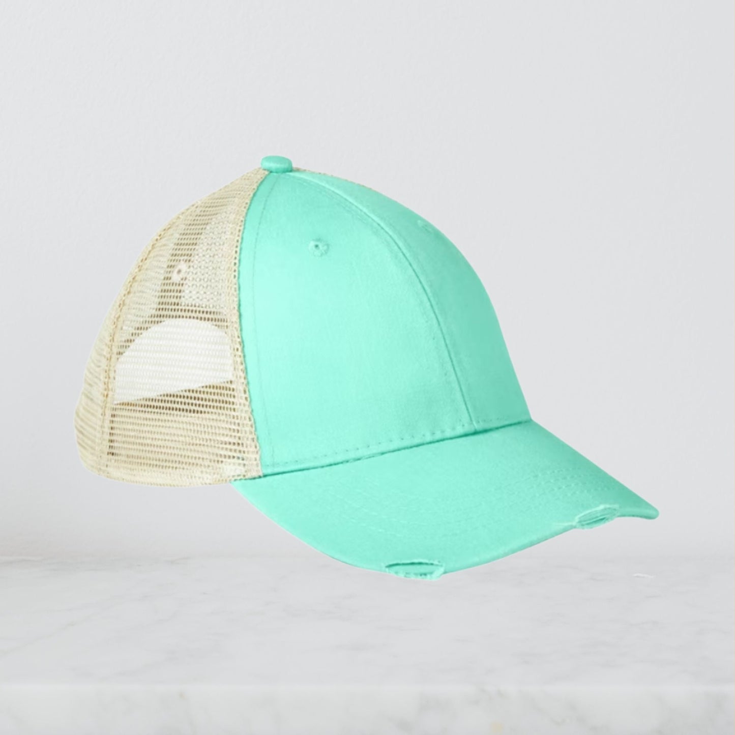 Leather Patch Miami United  - Unisex Distressed Hat